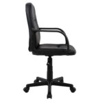 ΚΑΡΕΚΛΑ ΓΡΑΦΕΙΟΥ GRANE HM1005 ΜΕ ΜΠΡΑΤΣΑ ΜΑΥΡO PU 56,5x50x88-100Υ εκ. - Image 3