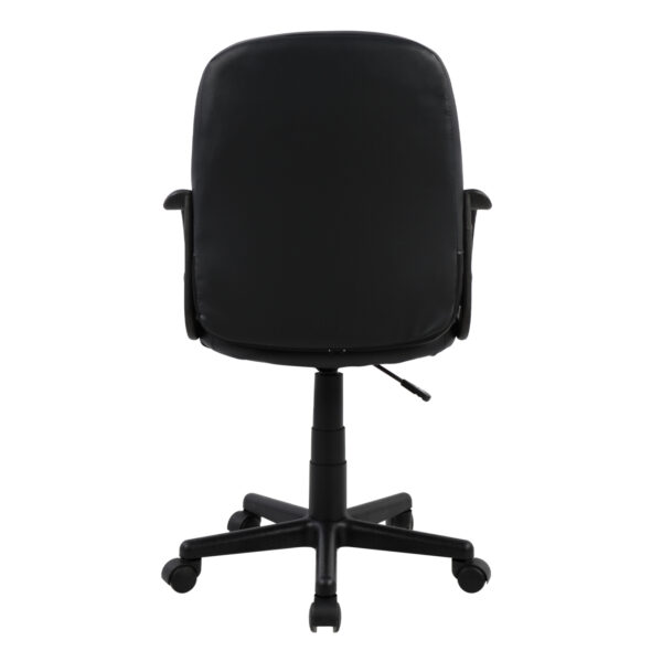 ΚΑΡΕΚΛΑ ΓΡΑΦΕΙΟΥ GRANE HM1005 ΜΕ ΜΠΡΑΤΣΑ ΜΑΥΡO PU 56,5x50x88-100Υ εκ. - Image 5