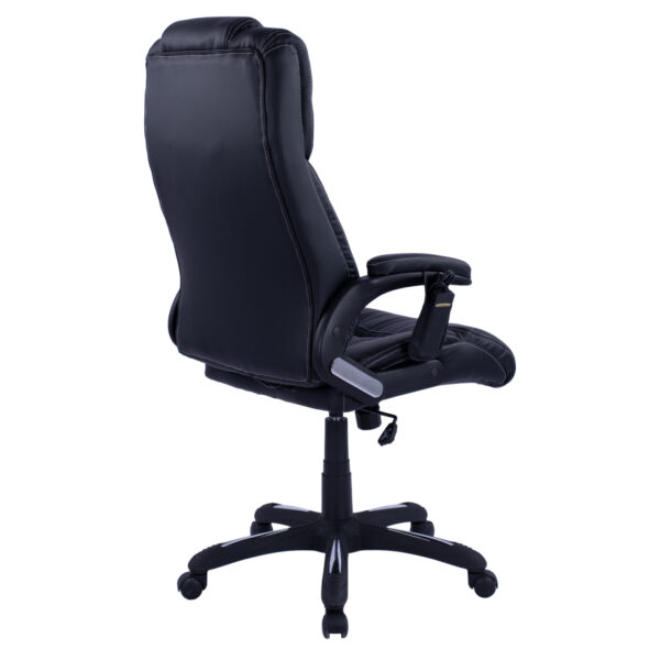 ΚΑΡΕΚΛΑ ΓΡΑΦΕΙΟΥ THORIN HM1050.01 ΜΕ MASSAGE ΜΑΥΡΗ HOMEMARKT 62x70x127Y εκ. - Image 5