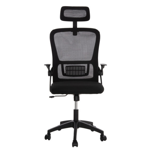 ΚΑΡΕΚΛΑ ΓΡΑΦΕΙΟΥ BLAZER HM1205.01 ΜΑΥΡΟ MESH-ΜΑΥΡΟΣ ΣΚΕΛΕΤΟΣ 60x58x110-130Υεκ. - Image 3