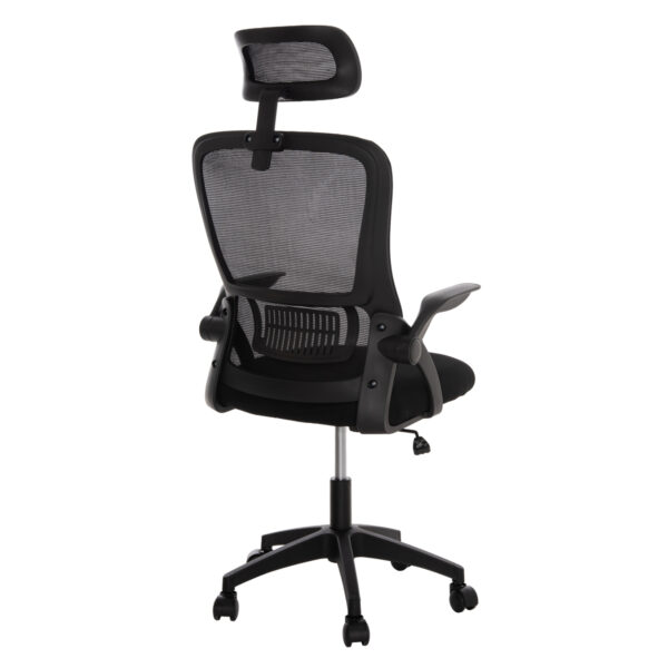 ΚΑΡΕΚΛΑ ΓΡΑΦΕΙΟΥ BLAZER HM1205.01 ΜΑΥΡΟ MESH-ΜΑΥΡΟΣ ΣΚΕΛΕΤΟΣ 60x58x110-130Υεκ. - Image 5