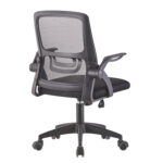 ΚΑΡΕΚΛΑ ΓΡΑΦΕΙΟΥ NETTIS HM1220.01 ΜΑΥΡO MESH-ΒΑΣΗ ΠΟΛΥΠΡΟΠΥΛΕΝΙΟΥ 47x47x109-119Υεκ - Image 4