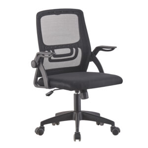 ΚΑΡΕΚΛΑ ΓΡΑΦΕΙΟΥ NETTIS HM1220.01 ΜΑΥΡO MESH-ΒΑΣΗ ΠΟΛΥΠΡΟΠΥΛΕΝΙΟΥ 47x47x109-119Υεκ