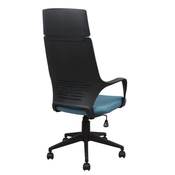 ΚΑΡΕΚΛΑ ΓΡΑΦΕΙΟΥ ANIVIA HM1054.06 ΓΚΡΙ ΣΙΕΛ & ΠΟΔΙ ΜΑΥΡΟ 64x61x126 εκ. - Image 5