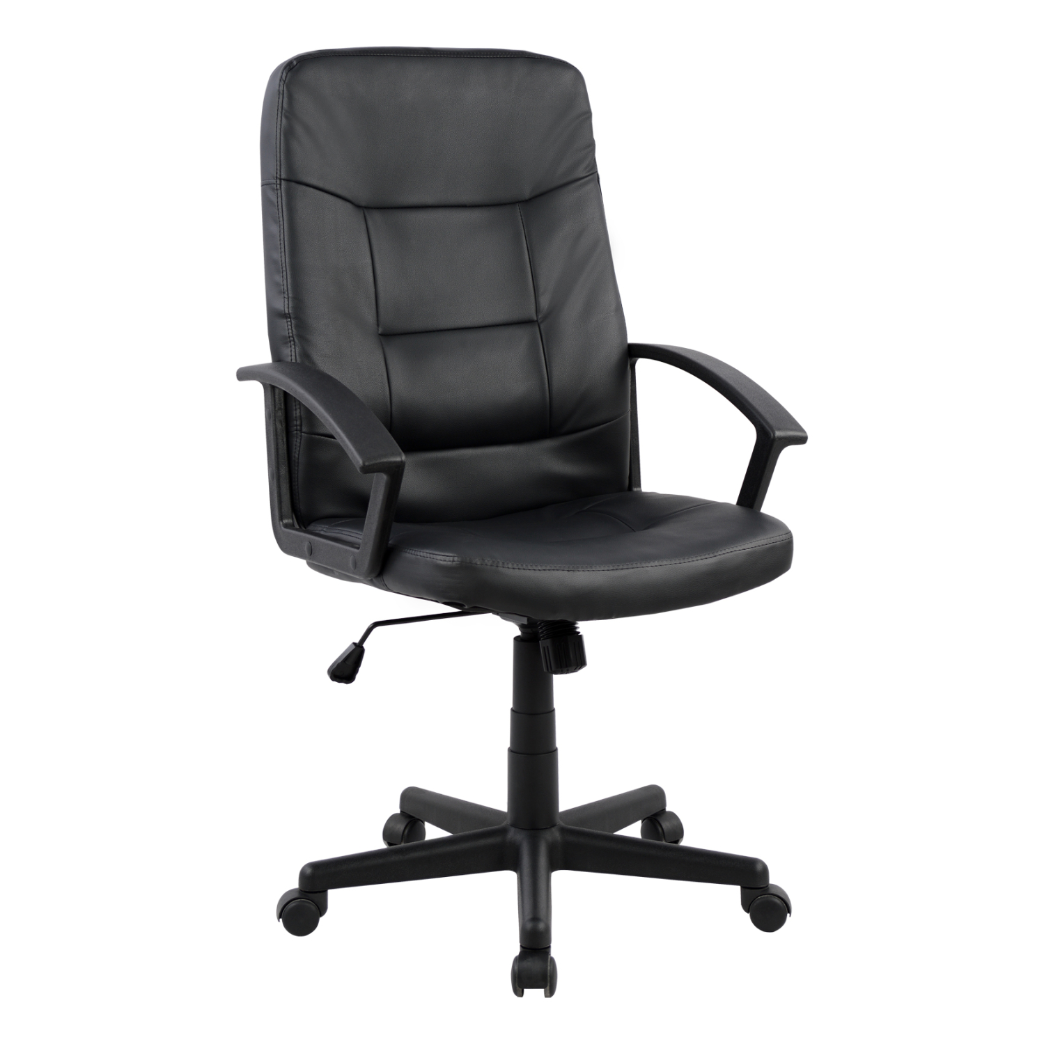 HM1033 ΚΑΡΕΚΛΑ ΓΡΑΦΕΙΟΥ ΜΑΥΡΟ PU SIVANA 64x56x105-114Y εκ.HM1033 - Image 1
