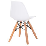 ΚΑΡΕΚΛΑ TWIST KID HM8453.01 ΞΥΛΙΝΑ ΠΟΔΙΑ Κ ΚΑΘΙΣΜΑ PP ΛΕΥΚΟ 31x34x55.5Υεκ - Image 5