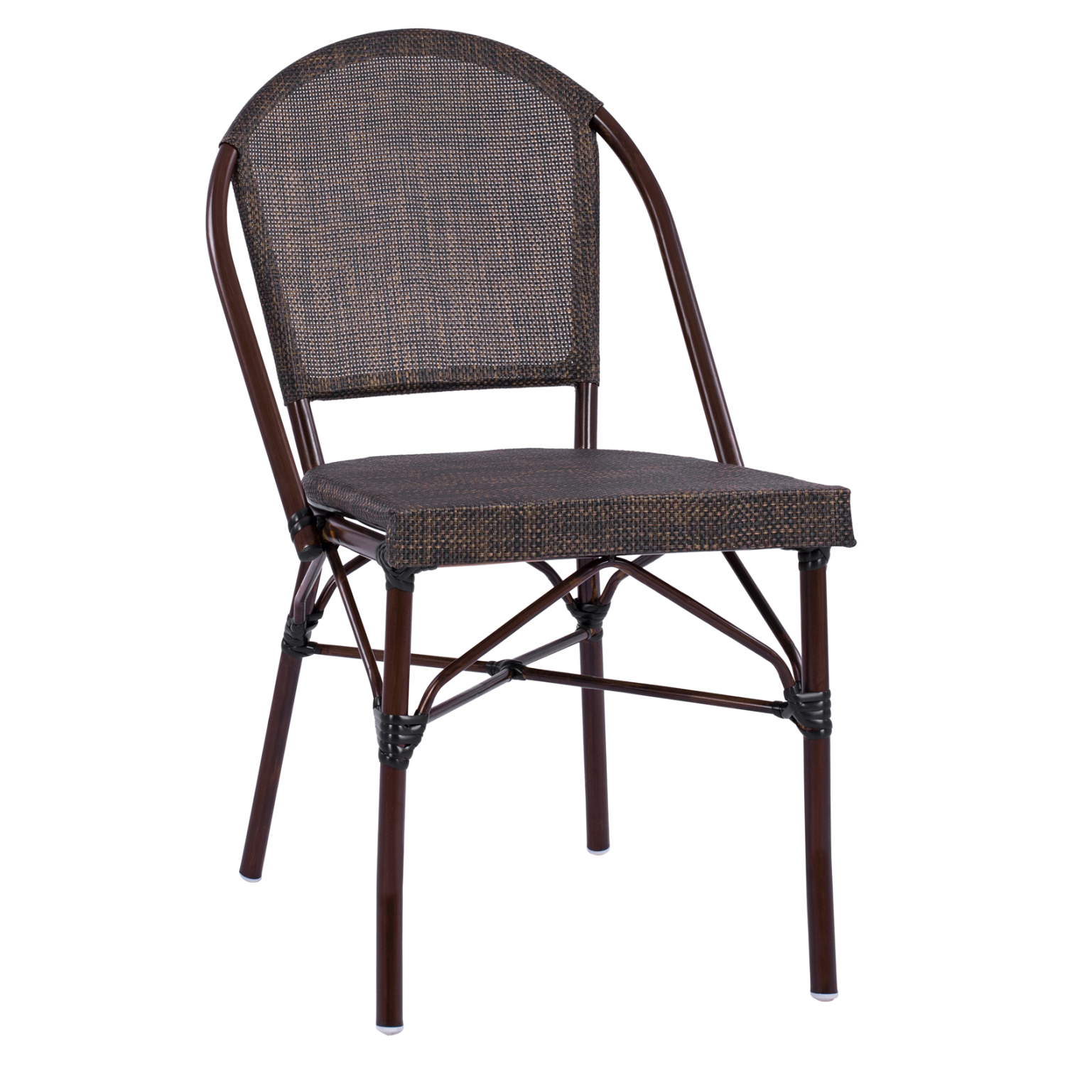 HM5718 ΚΑΡΕΚΛΑ PRETORIA ΜΕΤΑΛΛΙΚΗ BAMBOO LOOK ΚΑΦΕ HM5718 54x62x89 εκ. - Image 1