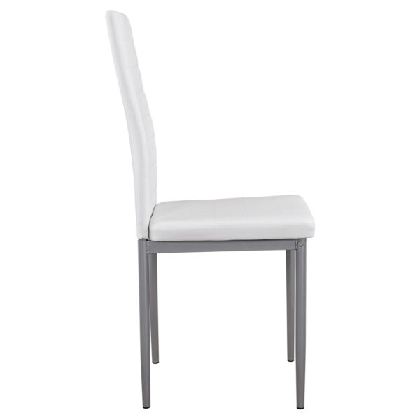 ΚΑΡΕΚΛΑ ΜΕΤΑΛΛΙΚΗ LADY HM0037.11 ΛΕΥΚΟ PU ΜΕΤΑΛΛΙΚΟ ΣΚΕΛΕΤΟ K/D 40x48x95Y εκ. - Image 4
