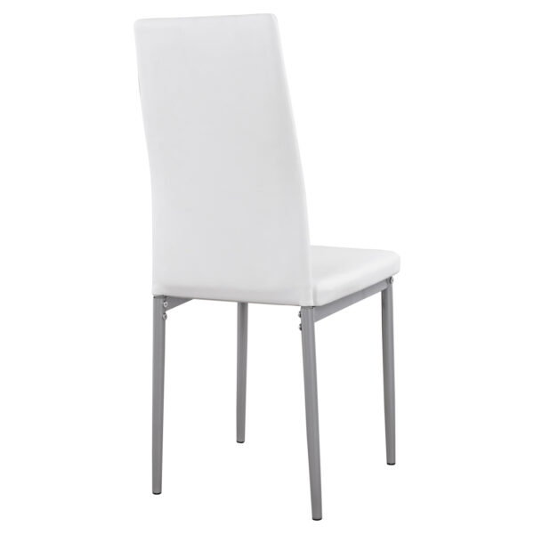 ΚΑΡΕΚΛΑ ΜΕΤΑΛΛΙΚΗ LADY HM0037.11 ΛΕΥΚΟ PU ΜΕΤΑΛΛΙΚΟ ΣΚΕΛΕΤΟ K/D 40x48x95Y εκ. - Image 5