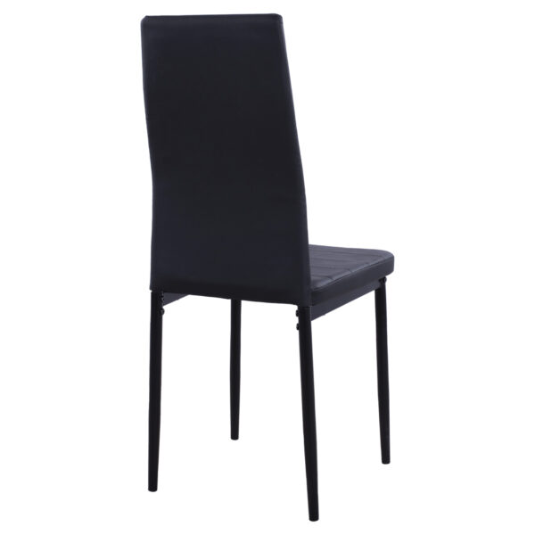 ΚΑΡΕΚΛΑ ΜΕΤΑΛΛΙΚΗ LADY HM0037.12 ΜΑΥΡΟ PU ΜΕΤΑΛΛΙΚΟ ΣΚΕΛΕΤΟ K/D 40x48x95 εκ. - Image 5