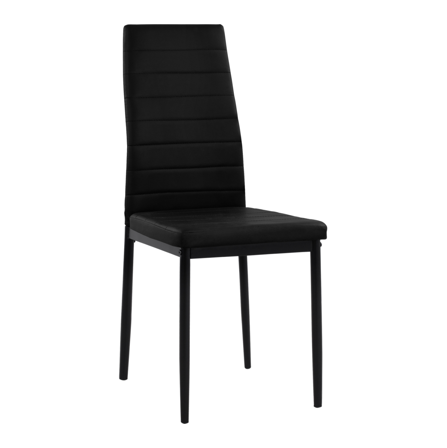 HM0037.12 ΚΑΡΕΚΛΑ ΜΕΤΑΛΛΙΚΗ LADY HM0037.12 ΜΑΥΡΟ PU ΜΕΤΑΛΛΙΚΟ ΣΚΕΛΕΤΟ K/D 40x48x95 εκ. - Image 1