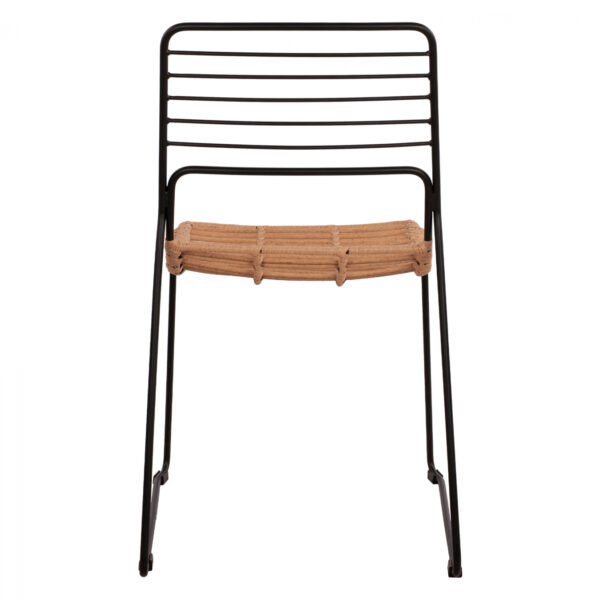 ΚΑΡΕΚΛΑ ΜΕΤΑΛΛΙΚΗ ALLEGRA HM5694 ΜΕ WICKER ΜΠΕΖ 51x54x83Υ εκ. - Image 6
