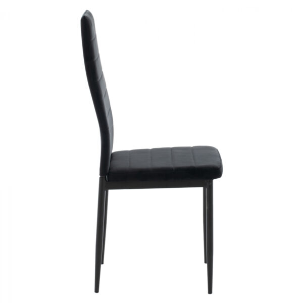 ΚΑΡΕΚΛΑ ΜΕΤΑΛΛΙΚΗ LADY HM0037.34 ΜΑΥΡΟ ΒΕΛΟΥΔΟ ME ΜΕΤΑΛΛΙΚΟ ΣΚΕΛΕΤΟ K/D - Image 4