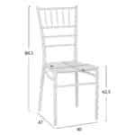 ΚΑΡΕΚΛΑ ΠΟΛΥΠΡΟΠΥΛΕΝΙΟΥ CATERING TIFFANY HM8058.31 ΛΕΥΚΟ 39x46x89Υεκ. - Image 2
