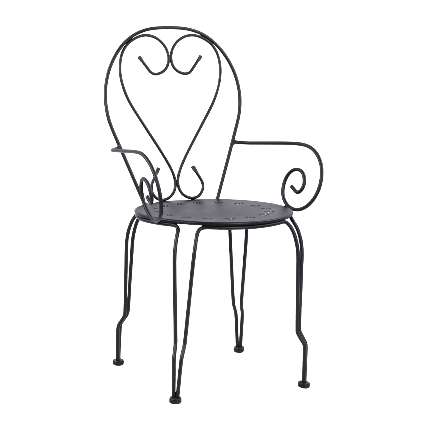 HM5008.11 ΚΑΡΕΚΛΑ ΠΟΛΥΘΡΟΝΑ ΜΕΤΑΛΛΙΚΗ AMORE ΜΑΥΡΗ HM5008.11 49x48x90 εκ. - Image 1