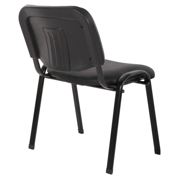 ΚΑΡΕΚΛΑ JANISHA HM1010.01 ΜΕ ΔΕΡΜΑΤΙΝΗ PU ΜΑΥΡΟ 53,5x59x77 εκ. - Image 5