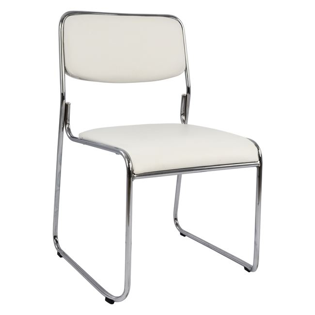 HM1019.02 ΚΑΡΕΚΛΑ ΓΡΑΦΕΙΟΥ ΣΥΝΕΡΓΑΣΙΑΣ MABEL HM1019.02 ΣΕ ΧΡΩΜΑ ΛΕΥΚΟ 48,5x51,5x77Yεκ. - Image 1