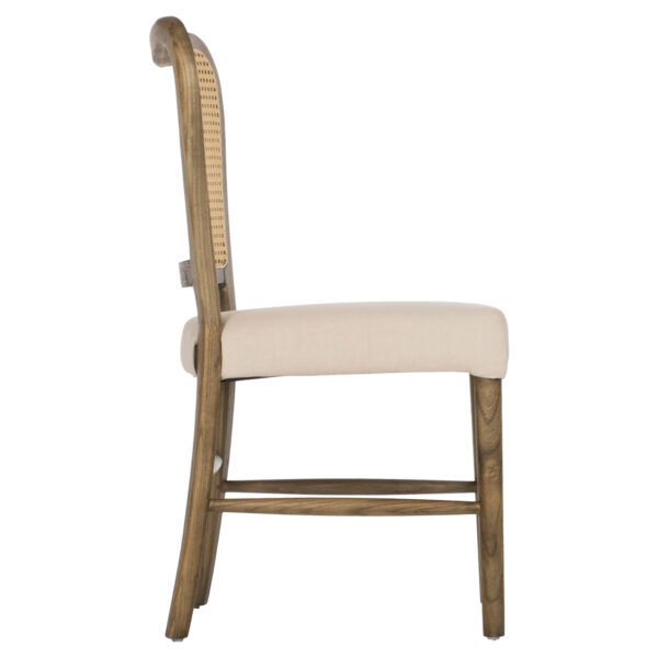 ΚΑΡΕΚΛΑ ΤΟΟΝ ΞΥΛΟ RATTAN ΥΦΑΣΜΑ HM9406.04 47x52x91,5Υεκ. - Image 4