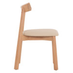 KΑΡΕΚΛΑ ΤΡΑΠΕΖΑΡΙΑΣ OSORIO HM18335.11 RUBBERWOOD ΦΥΣΙΚΟ-ΕΚΡΟΥ PU 51x55x74Υεκ - Image 4