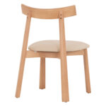 KΑΡΕΚΛΑ ΤΡΑΠΕΖΑΡΙΑΣ OSORIO HM18335.11 RUBBERWOOD ΦΥΣΙΚΟ-ΕΚΡΟΥ PU 51x55x74Υεκ - Image 5