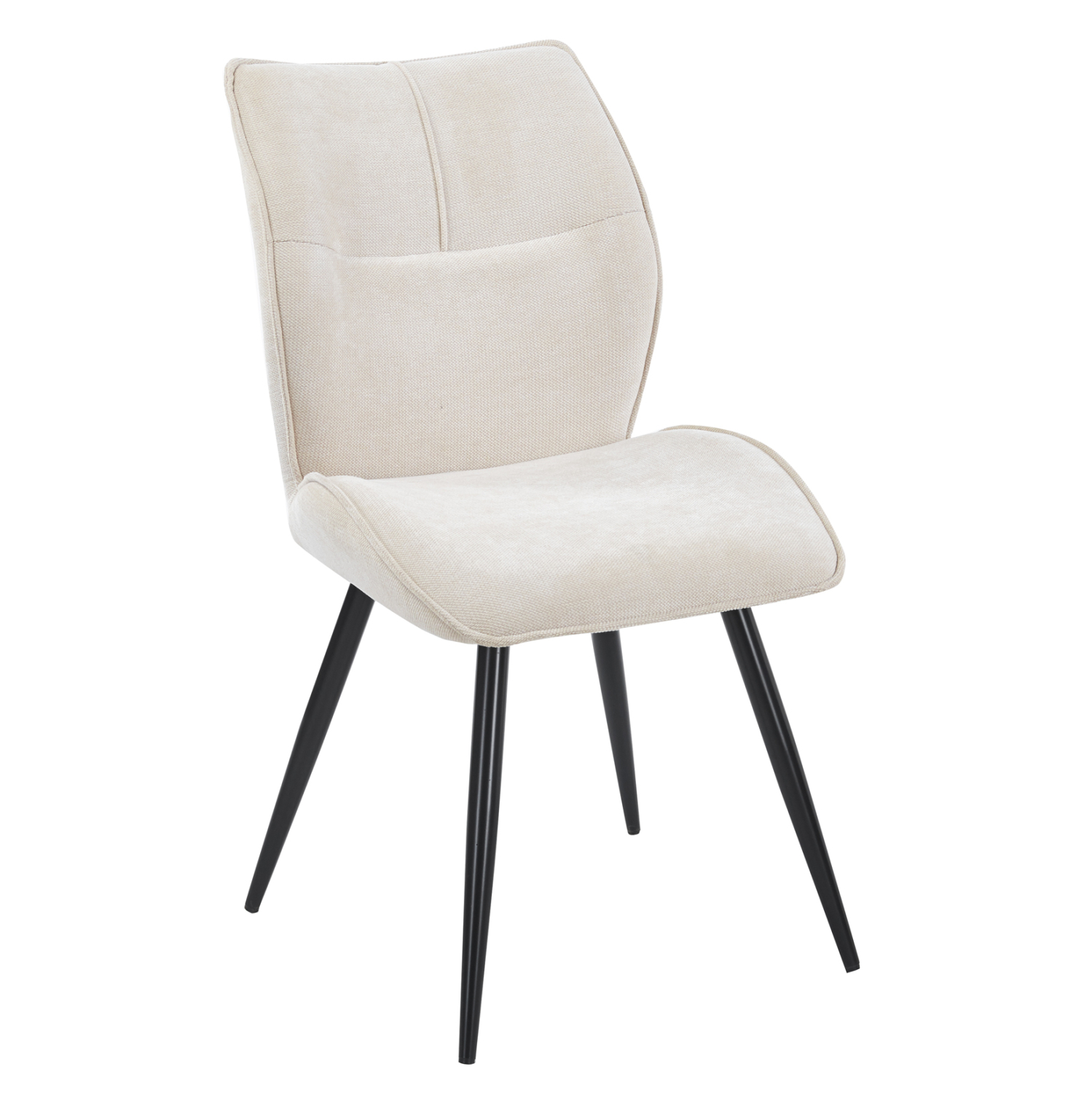 HM18425.02 ΚΑΡΕΚΛΑ ΤΡΑΠΕΖΑΡΙΑΣ GAFF HM18425.02 ΜΠΕΖ ΥΦΑΣΜΑ-ΜΕΤΑΛ.ΜΑΥΡΑ ΠΟΔΙΑ 50x67x89Υεκ - Image 1