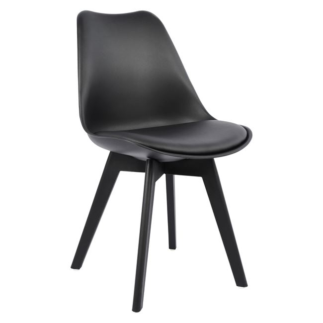 HM0033.32 ΚΑΡΕΚΛΑ VEGAS HM0033.32 ΜΕ ΠΟΔΙ ΠΟΛΥΠΡΟΠΥΛΕΝΙΟΥ-PU-ΜΑΥΡΟ 48x56x82 εκ. - Image 1