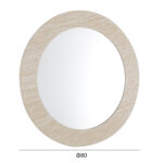 ΚΑΘΡΕΠΤΗΣ ΤΟΙΧΟΥ FONTE HM4880 ΠΛΑΙΣΙΟ MDF ΜΕ PVC ΣΕ ΧΡΩΜΑΤΙΣΜΟ ΤΡΑΒΕΡΤΙΝΑΣ Φ80εκ. - Image 3
