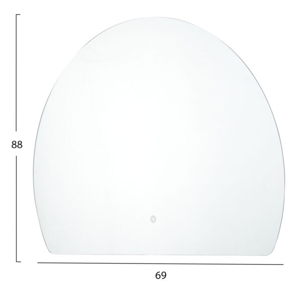 ΚΑΘΡΕΠΤΗΣ TOIXOY ΣΕΙΡΑ TORCH HM4491 ΧΩΡΙΣ ΠΛΑΙΣΙΟ-LED ΟΠΙΣΘΙΟΣ ΦΩΤΙΣΜΟΣ 89x69Υεκ. - Image 2