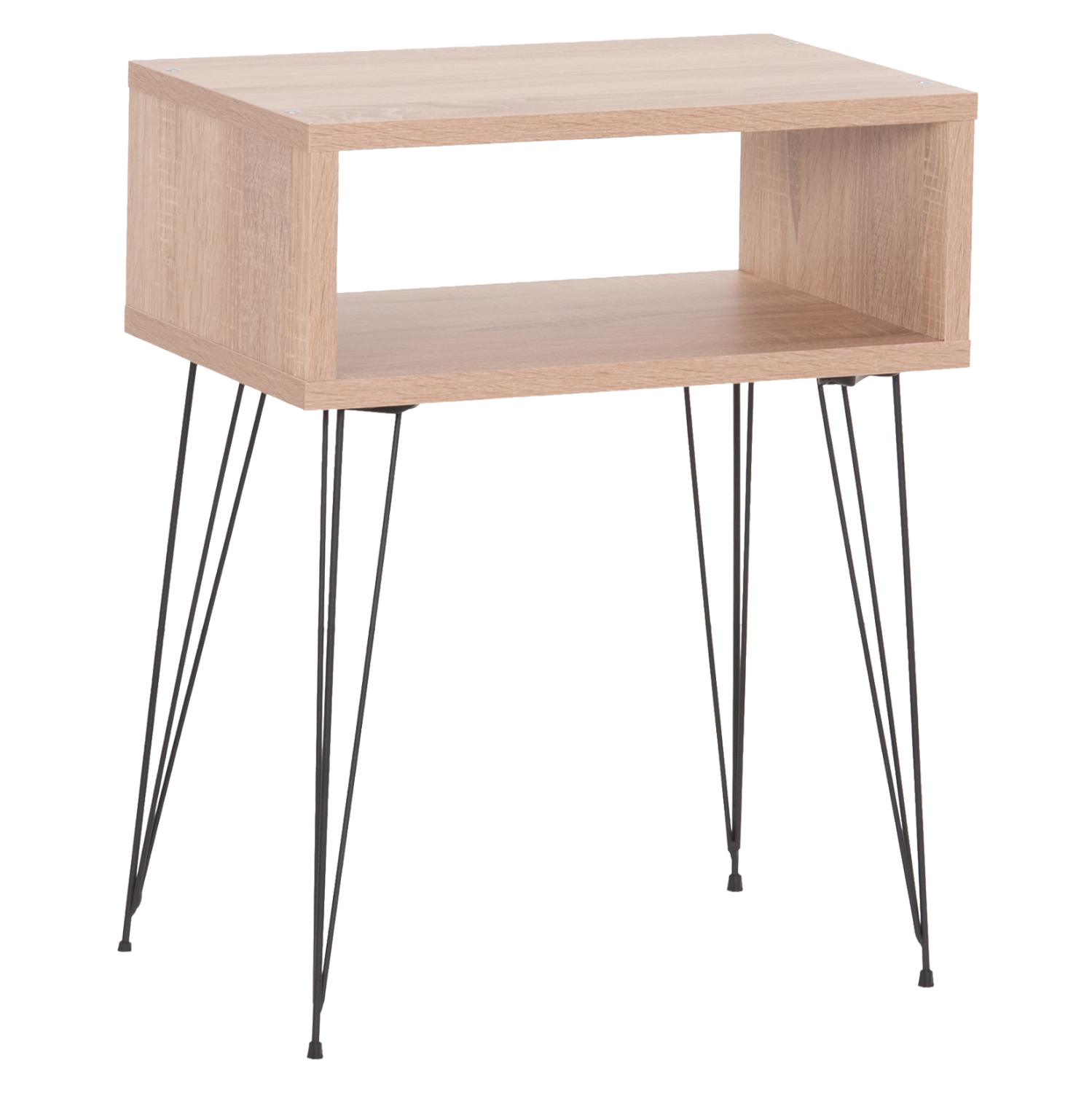 HM18184.03 ΚΟΜΟΔΙΝΟ TODD HM18184.03 ΜΕΛΑΜΙΝΗ SONAMA ΞΥΛΟΥ-ΜΕΤΑΛ.ΜΑΥΡΑ ΠΟΔΙΑ 46x30x59Υεκ. - Image 1