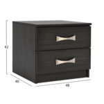 ΚΟΜΟΔΙΝΟ ΜΕ 2 ΣΥΡΤΑΡΙΑ ΚΑΙ ΧΕΡΟΥΛΙ ASHLYN HM2235.01 ZEBRANO 48x40x42Yεκ. - Image 2