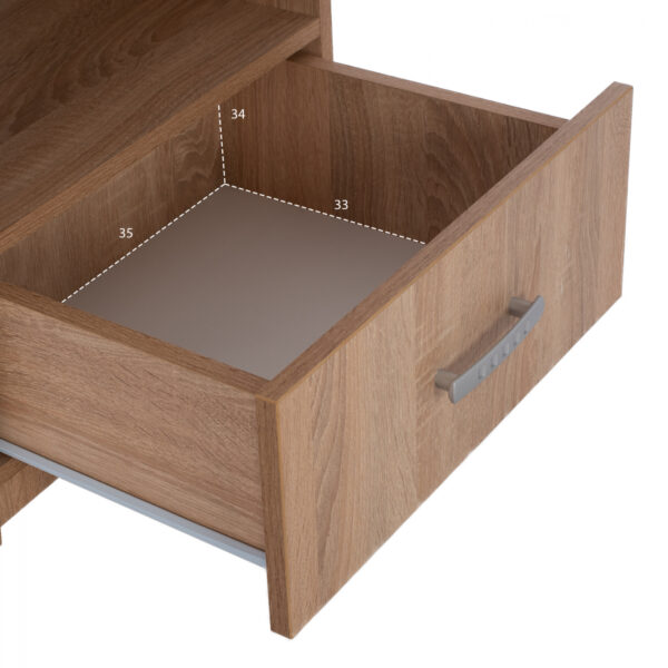 ΚΟΜΟΔΙΝΟ ΜΕ ΣΥΡΤΑΡΙ ADLER SONAMA OAK HM2431.01 45x40x48 εκ. - Image 3