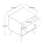 Κομοδίνο 3632 Versace , 52x45x55,1 εκ., All4home - Image 3