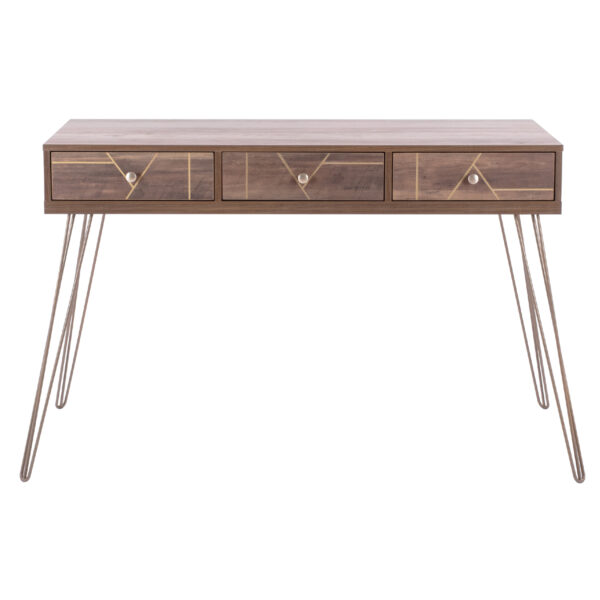 ΚΟΝΣΟΛΑ KAITLYN HM8653 ΚΑΡΥΔΙ ΜΕ ΧΡΥΣΟ 120x55x79,5Y εκ. - Image 3