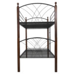 ΚΟΥΚΕΤΑ ΜΕ ΣΤΡΩΜΑΤΑ STOREY HM10749.10 ΜΕΤΑΛΛΟ & ΞΥΛΟ RUBBERWOOD--ΣΤΡΩΜΑΤΑ 90x190εκ. - Image 5