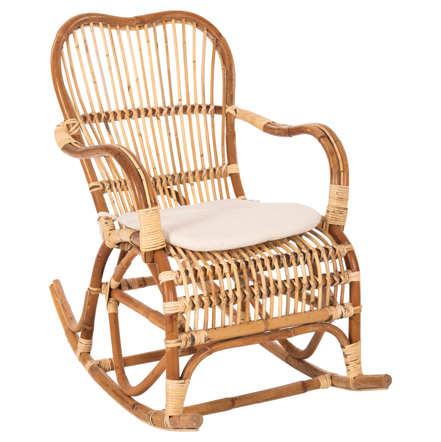 HM9343 ΚΟΥΝΙΣΤΗ ΠΟΛΥΘΡΟΝΑ ΜΕ ΜΑΞΙΛΑΡΙ SANTA FE RATTAN HM9343 60x103x90Υ εκ. - Image 1