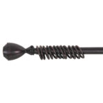 ΚΟΥΡΤΙΝΟΞΥΛΟ 110-210cm HM11280.03 ΜΕΤΑΛΛΙΚΟ ΠΤΥΣ/ΝΟ ΜΑΥΡΟ ΚΟΚΚΙΝΟ ΚΩΝΟΣ Ε-0316 - Image 4