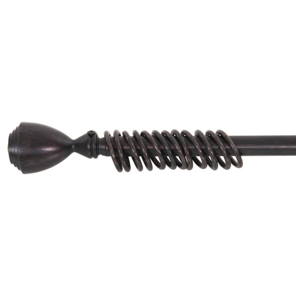 ΚΟΥΡΤΙΝΟΞΥΛΟ 110-210cm HM11280.03 ΜΕΤΑΛΛΙΚΟ ΠΤΥΣ/ΝΟ ΜΑΥΡΟ ΚΟΚΚΙΝΟ ΚΩΝΟΣ Ε-0316 - Image 4