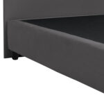 ΚΡΕΒΑΤΙ MALENA ΑΠΟ ΓΚΡΙ ΒΕΛΟΥΔΟ HM638.10 ΓΙΑ ΣΤΡΩΜΑ 150x200 εκ. - Image 5
