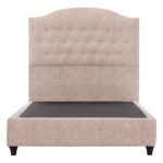 ΚΡΕΒΑΤΙ MALENA ΑΠΟ ΜΠΕΖ ΥΦΑΣΜΑ NUBUCK HM647.22 ΓΙΑ ΣΤΡΩΜΑ 120x200 εκ. - Image 4