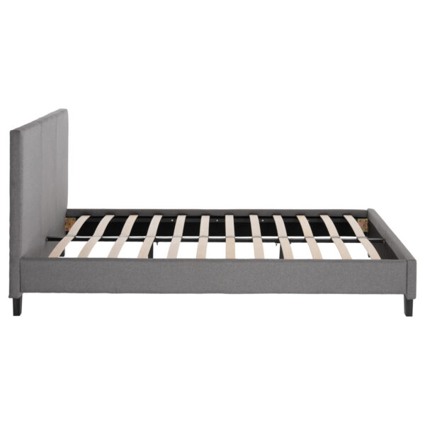 ΚΡΕΒΑΤΙ BECCA ΑΠΟ ΥΦΑΣΜΑ ΓΚΡΙ HM553.11 ΓΙΑ ΣΤΡΩΜΑ 150x200 EK. - Image 5