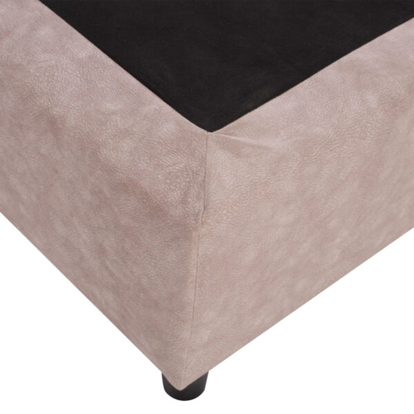 ΚΡΕΒΑΤΙ HM648.22 DOLORES, ΜΠΕΖ ΥΦΑΣΜΑ τ.NUBUCK, 120x200 εκ. - Image 5