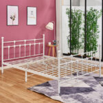 ΚΡΕΒΑΤΙ ΜΕΤΑΛΛΙΚΟ JACINDA 150x200 εκ. ΛΕΥΚΟ ΧΡΩΜΑ HM575.02 - Image 2