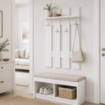 Κρεμάστρα Εισόδου Hanger 40 Λευκή, 75x21x120 εκ., Genomax