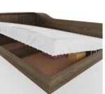 Κρεβάτι ημίδιπλο 120/190 , Flow Καρυδί, 223,5x71x122 εκ., Genomax - Image 5