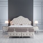 Κρεβάτι υφασμάτινο Perla με αποθηκευτικό χώρο, 120x200 εκ., All4home