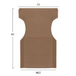 ΜΑΞΙΛΑΡΙ TEXTILENE 600gr/m2 2X1 MOKA ΓΙΑ ΠΟΛΥΘΡΟΝΑ ΣΚΗΝΟΘΕΤΗ HM5272.04 46.5Χ53Χ80Υεκ. - Image 2