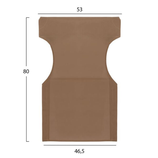 ΜΑΞΙΛΑΡΙ TEXTILENE 600gr/m2 2X1 MOKA ΓΙΑ ΠΟΛΥΘΡΟΝΑ ΣΚΗΝΟΘΕΤΗ HM5272.04 46.5Χ53Χ80Υεκ. - Image 2