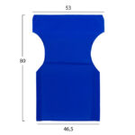 ΜΑΞΙΛΑΡΙ TEXTILENE 600gr/m2 2X1 ΜΠΛΕ ΓΙΑ ΠΟΛΥΘΡΟΝΑ ΣΚΗΝΟΘΕΤΗ HM5272.01 46.5Χ53Χ80Υεκ. - Image 2