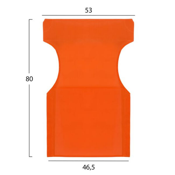 ΜΑΞΙΛΑΡΙ TEXTILENE 600gr/m2 2X1 ΠΟΡΤΟΚΑΛΙ ΓΙΑ ΠΟΛΥΘΡΟΝΑ ΣΚΗΝ. HM5272.02 46.5Χ53Χ80Υεκ. - Image 2