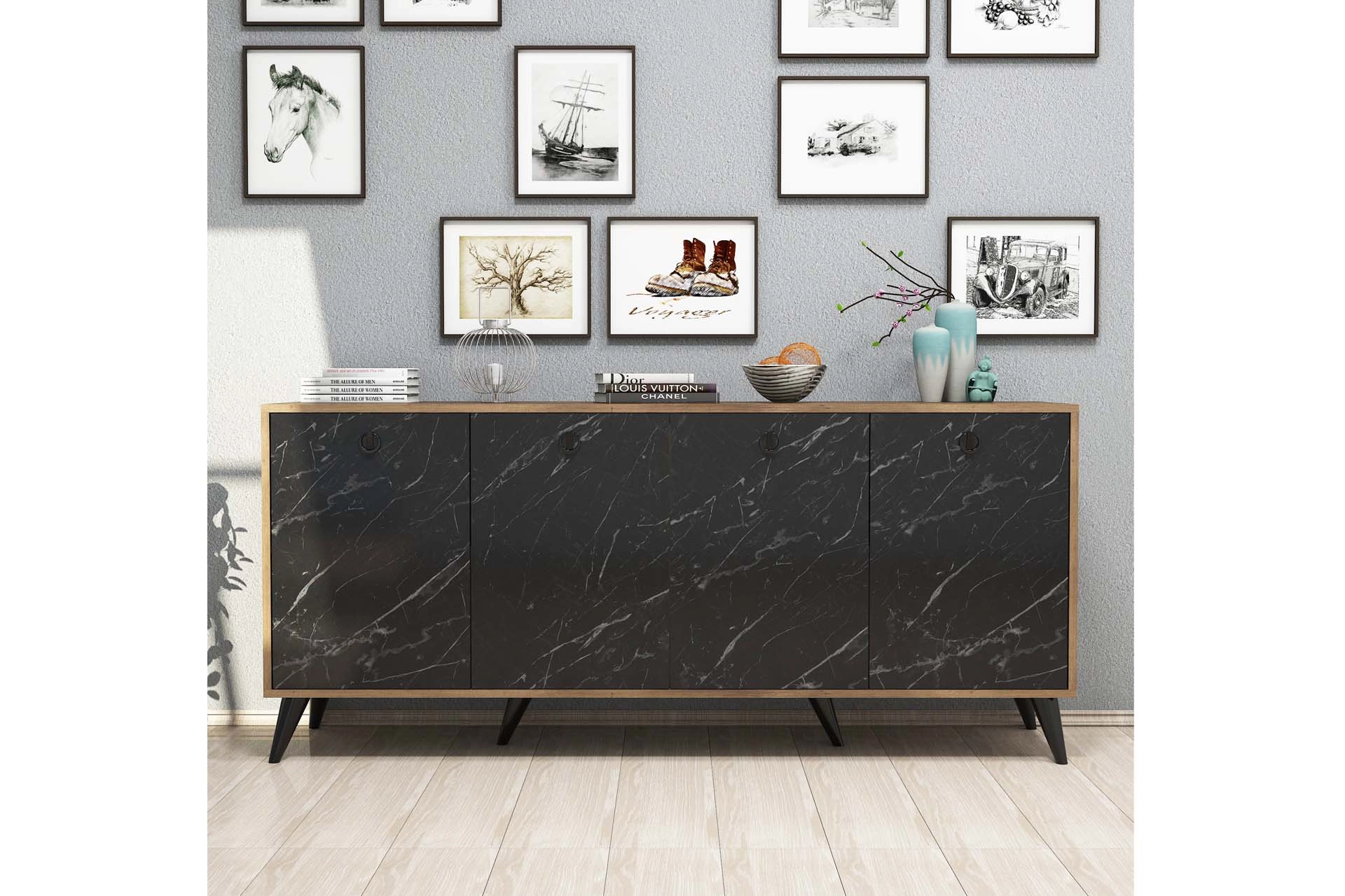 Μπουφές Elite 1618 Μπουφές Elite 1618, Π180xΜ45xΥ80 εκ., All4home - Image 1